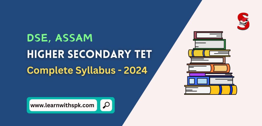Assam PGT TET Syllabus 2024